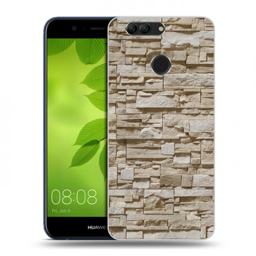 Дизайнерский пластиковый чехол для Huawei Nova 2 Plus Текстура камня
