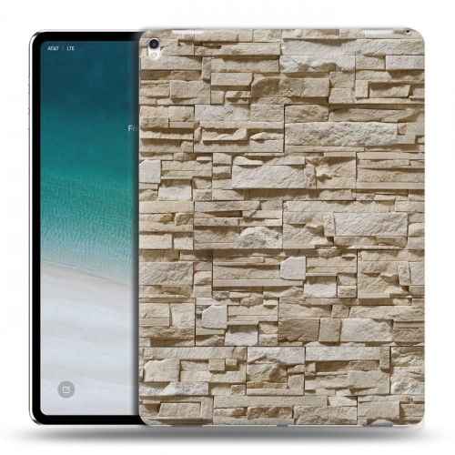 Дизайнерский силиконовый чехол для IPad Pro 12.9 (2018) Текстура камня