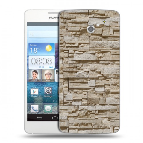 Дизайнерский пластиковый чехол для Huawei Ascend D2 Текстура камня