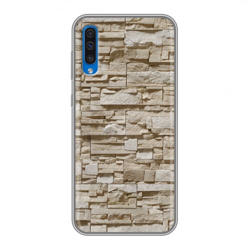 Дизайнерский силиконовый чехол для Samsung Galaxy A50 Текстура камня