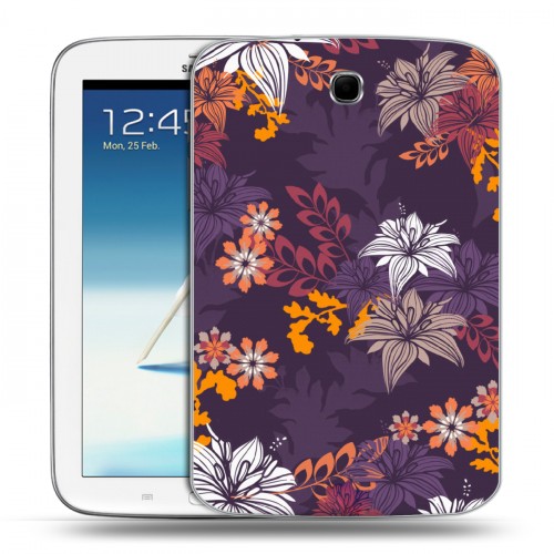Дизайнерский силиконовый чехол для Samsung Galaxy Note 8.0 Цветочные паттерны