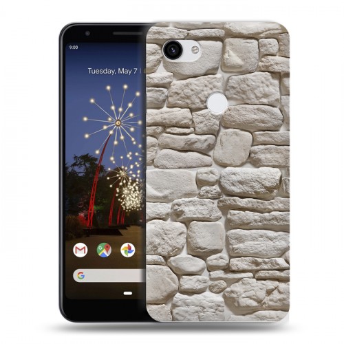 Дизайнерский пластиковый чехол для Google Pixel 3a XL Текстура камня