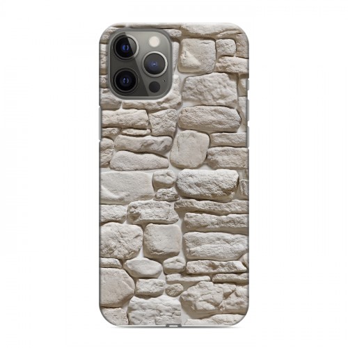 Дизайнерский силиконовый чехол для Iphone 12 Pro Max Текстура камня