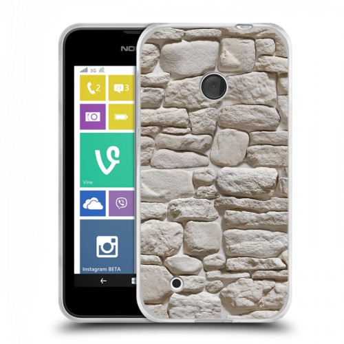 Дизайнерский пластиковый чехол для Nokia Lumia 530 Текстура камня