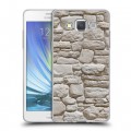 Дизайнерский пластиковый чехол для Samsung Galaxy A5 Текстура камня