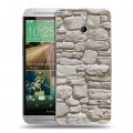 Дизайнерский пластиковый чехол для HTC One E8 Текстура камня