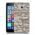 Дизайнерский пластиковый чехол для Microsoft Lumia 640 Текстура камня