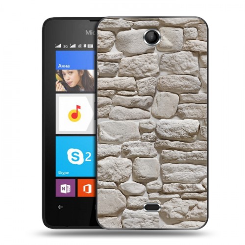 Дизайнерский силиконовый чехол для Microsoft Lumia 430 Dual SIM Текстура камня