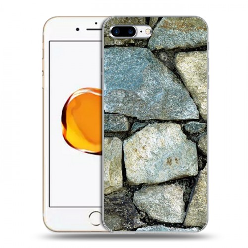 Дизайнерский силиконовый чехол для Iphone 7 Plus / 8 Plus Текстура камня