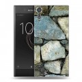 Дизайнерский пластиковый чехол для Sony Xperia XZs Текстура камня