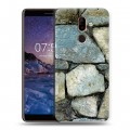 Дизайнерский пластиковый чехол для Nokia 7 Plus Текстура камня