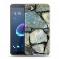 Дизайнерский пластиковый чехол для HTC Desire 12 Текстура камня