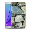 Дизайнерский пластиковый чехол для Samsung Galaxy Note 2 Текстура камня