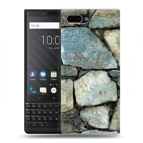 Дизайнерский пластиковый чехол для BlackBerry KEY2 Текстура камня