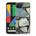 Дизайнерский пластиковый чехол для Google Pixel 4 Текстура камня