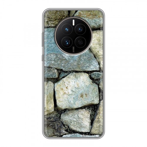 Дизайнерский силиконовый с усиленными углами чехол для Huawei Mate 50 Текстура камня