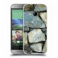 Дизайнерский пластиковый чехол для HTC One mini 2 Текстура камня