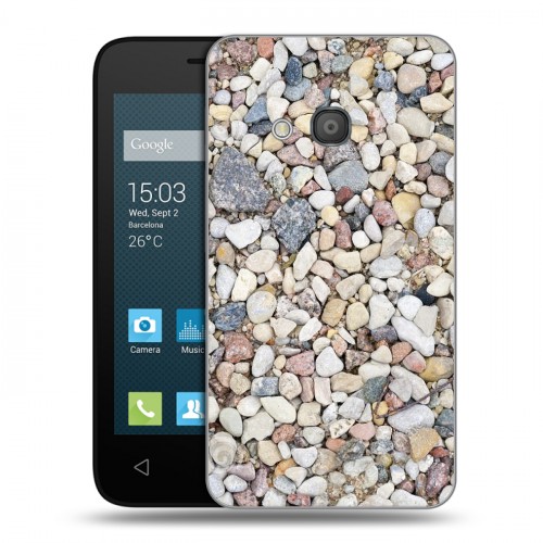 Дизайнерский силиконовый чехол для Alcatel One Touch Pixi 4 (4) Текстура камня