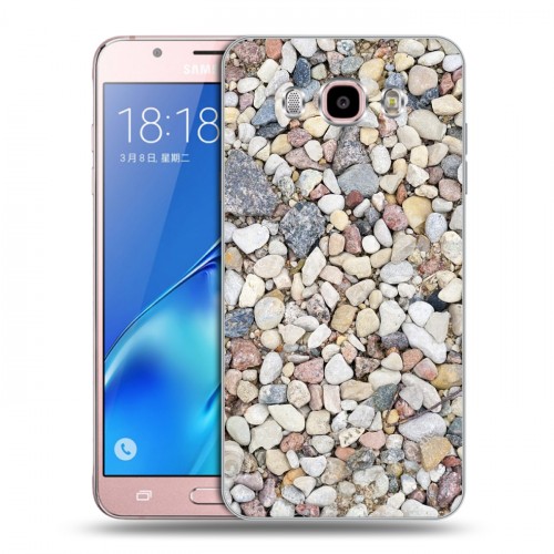 Дизайнерский силиконовый с усиленными углами чехол для Samsung Galaxy J5 (2016) Текстура камня