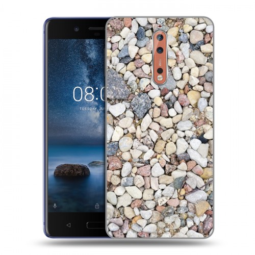 Дизайнерский пластиковый чехол для Nokia 8 Текстура камня