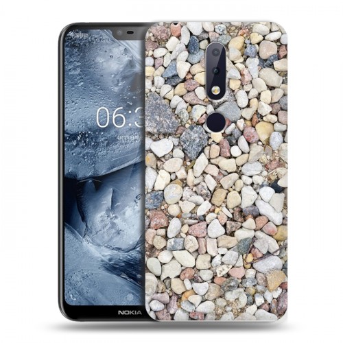 Дизайнерский силиконовый чехол для Nokia 6.1 Plus Текстура камня