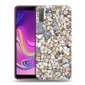 Дизайнерский силиконовый с усиленными углами чехол для Samsung Galaxy A7 (2018) Текстура камня