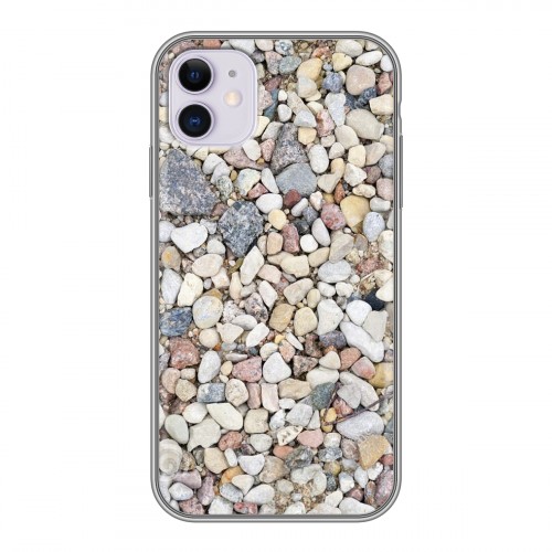 Дизайнерский пластиковый чехол для Iphone 11 Текстура камня