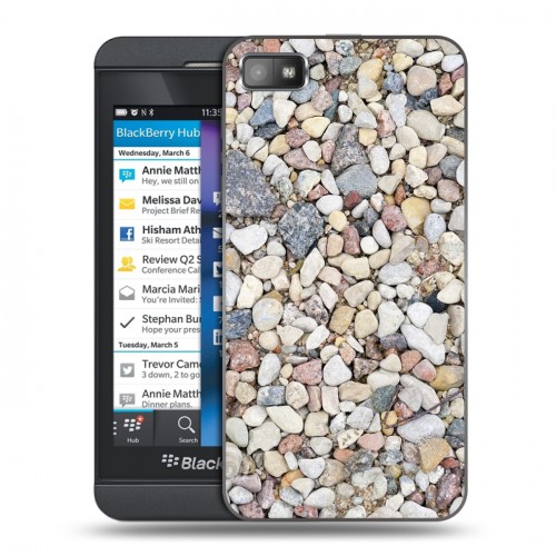 Дизайнерский пластиковый чехол для BlackBerry Z10 Текстура камня