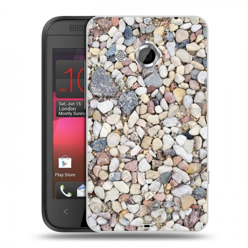 Дизайнерский пластиковый чехол для HTC Desire 200 Текстура камня