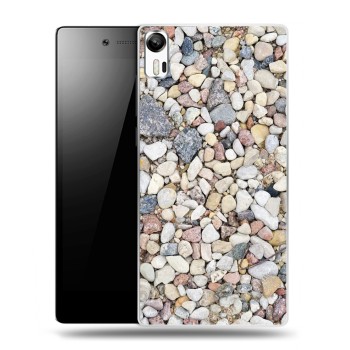 Дизайнерский силиконовый чехол для Lenovo Vibe Shot Текстура камня (на заказ)