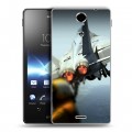 Дизайнерский пластиковый чехол для Sony Xperia TX Самолеты