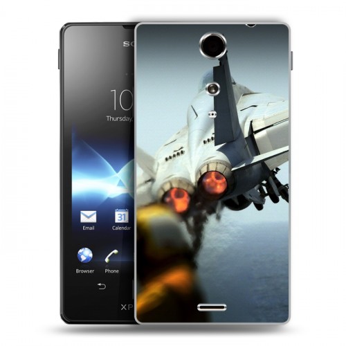 Дизайнерский пластиковый чехол для Sony Xperia TX Самолеты