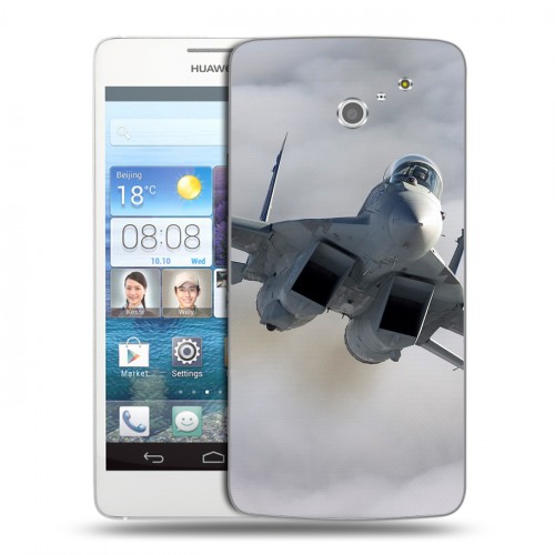 Дизайнерский пластиковый чехол для Huawei Ascend D2 Самолеты