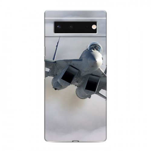 Дизайнерский силиконовый с усиленными углами чехол для Google Pixel 6 Самолеты
