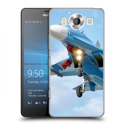 Дизайнерский пластиковый чехол для Microsoft Lumia 950 Самолеты