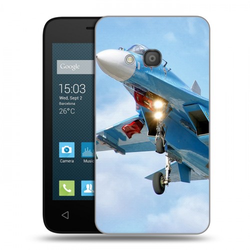 Дизайнерский силиконовый чехол для Alcatel One Touch Pixi 4 (4) Самолеты