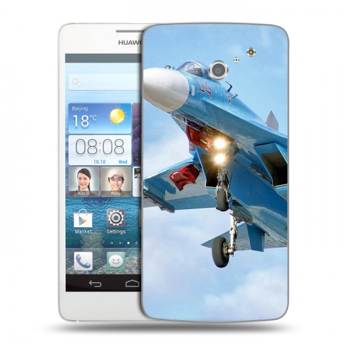 Дизайнерский пластиковый чехол для Huawei Ascend D2 Самолеты