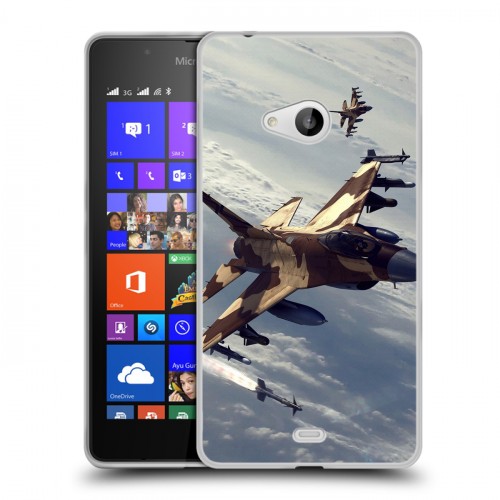 Дизайнерский пластиковый чехол для Microsoft Lumia 540 Самолеты