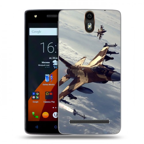 Дизайнерский силиконовый чехол для Wileyfox Storm Самолеты