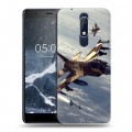 Дизайнерский пластиковый чехол для Nokia 5.1 Самолеты