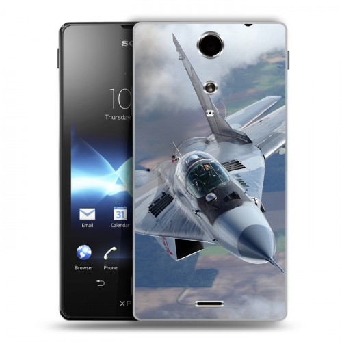 Дизайнерский пластиковый чехол для Sony Xperia TX Самолеты