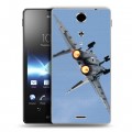 Дизайнерский пластиковый чехол для Sony Xperia TX Самолеты