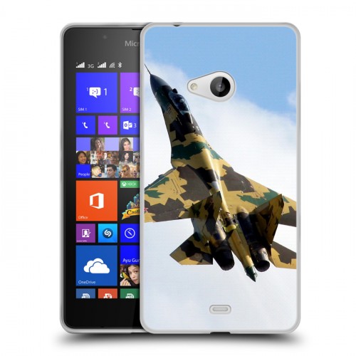 Дизайнерский пластиковый чехол для Microsoft Lumia 540 Самолеты