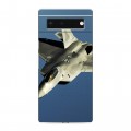 Дизайнерский силиконовый с усиленными углами чехол для Google Pixel 6 Самолеты