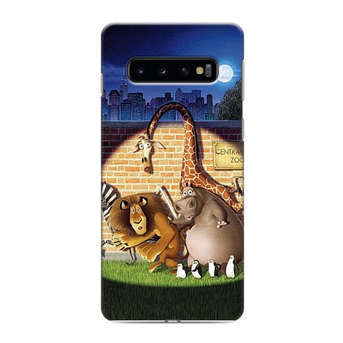 Дизайнерский силиконовый чехол для Samsung Galaxy S10 Мадагаскар