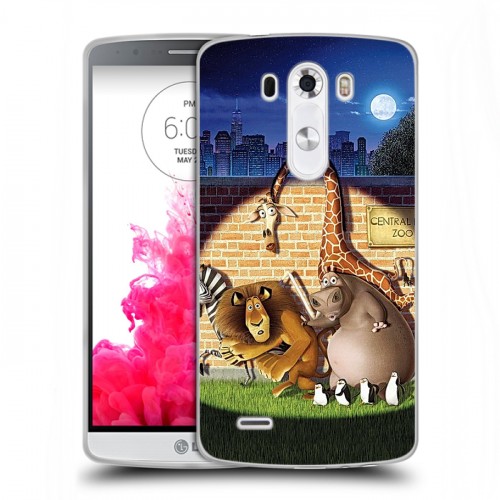 Дизайнерский силиконовый чехол для LG G3 (Dual-LTE) Мадагаскар