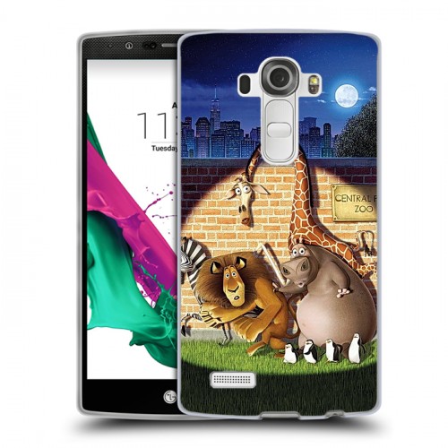 Дизайнерский пластиковый чехол для LG G4 Мадагаскар