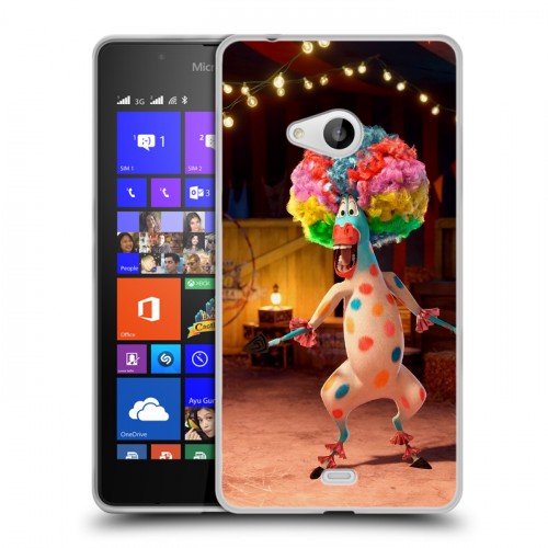 Дизайнерский пластиковый чехол для Microsoft Lumia 540 Мадагаскар