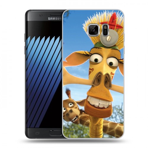 Дизайнерский пластиковый чехол для Samsung Galaxy Note 7 Мадагаскар
