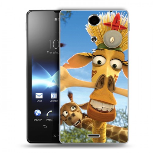 Дизайнерский пластиковый чехол для Sony Xperia TX Мадагаскар